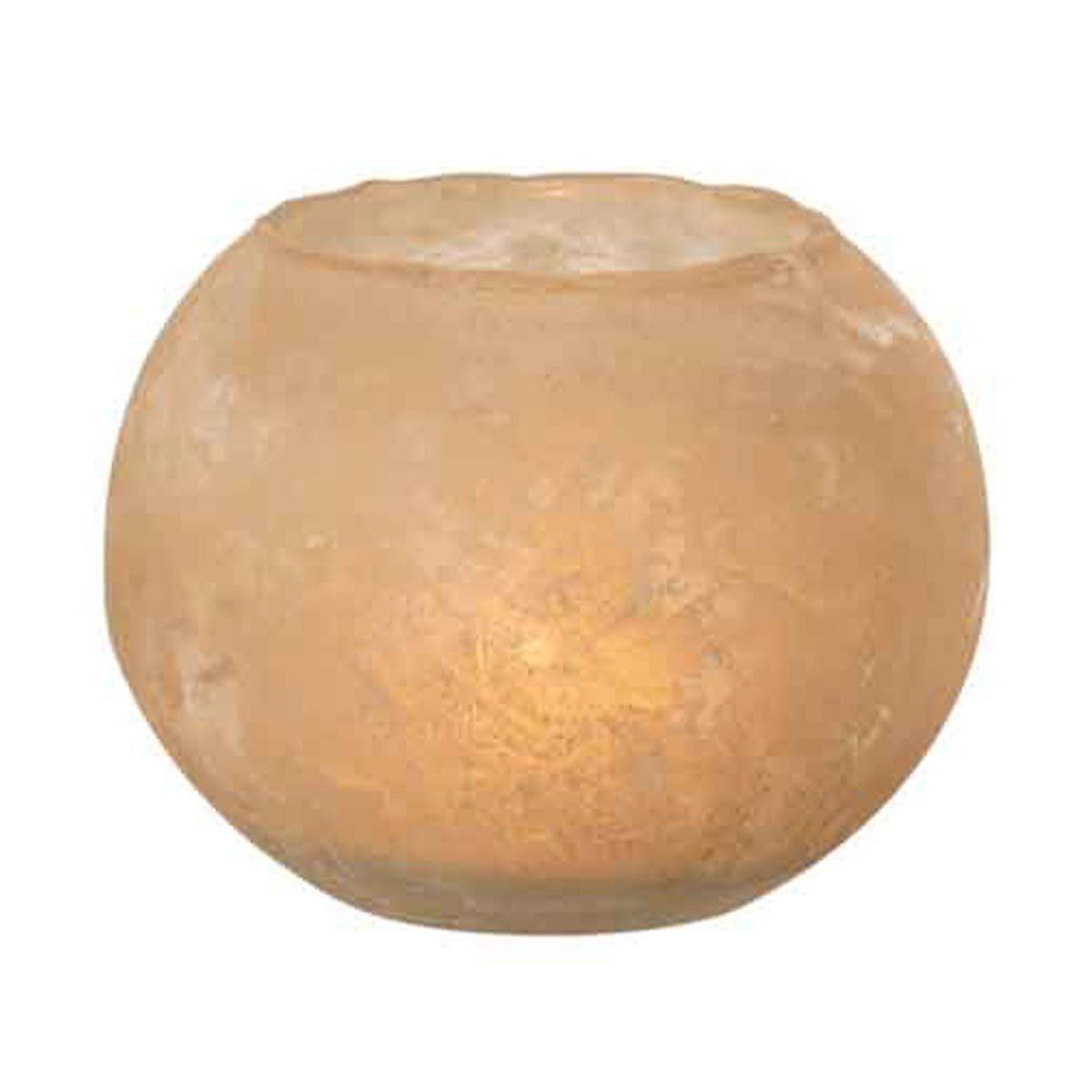 Voir la diapositive 2 : J-LINE Vase rond design en verre  soda  18cm or