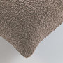 Voir la diapositive 3 : Paris Prix Housse de Coussin en Tissu Bouclette  Woolen  40x40cm Sable
