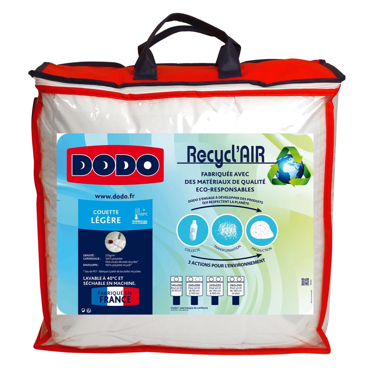 DODO Couette légère RECYCL'AIR 200 G/M²