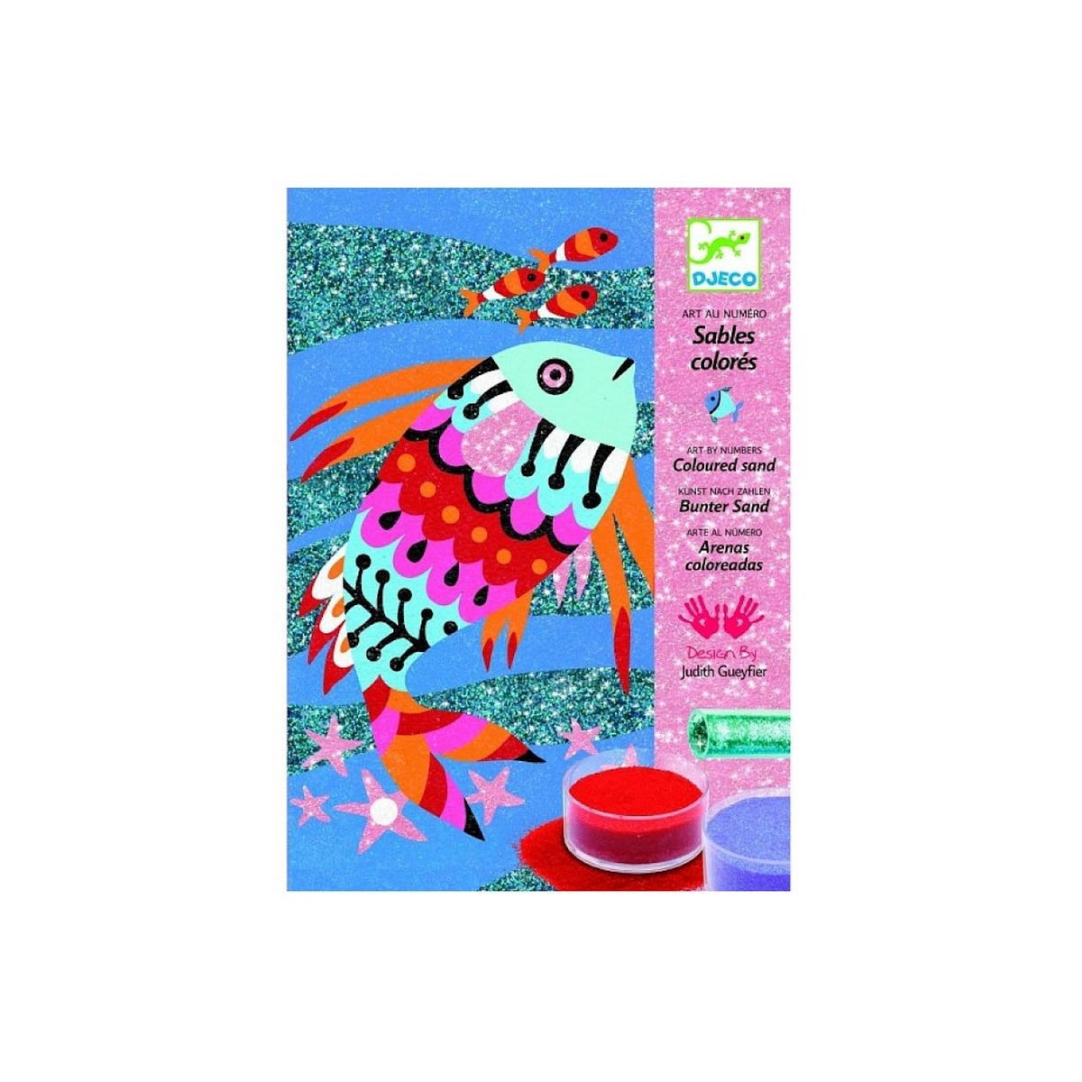 Djeco Sables colorés arc en ciel de poissons