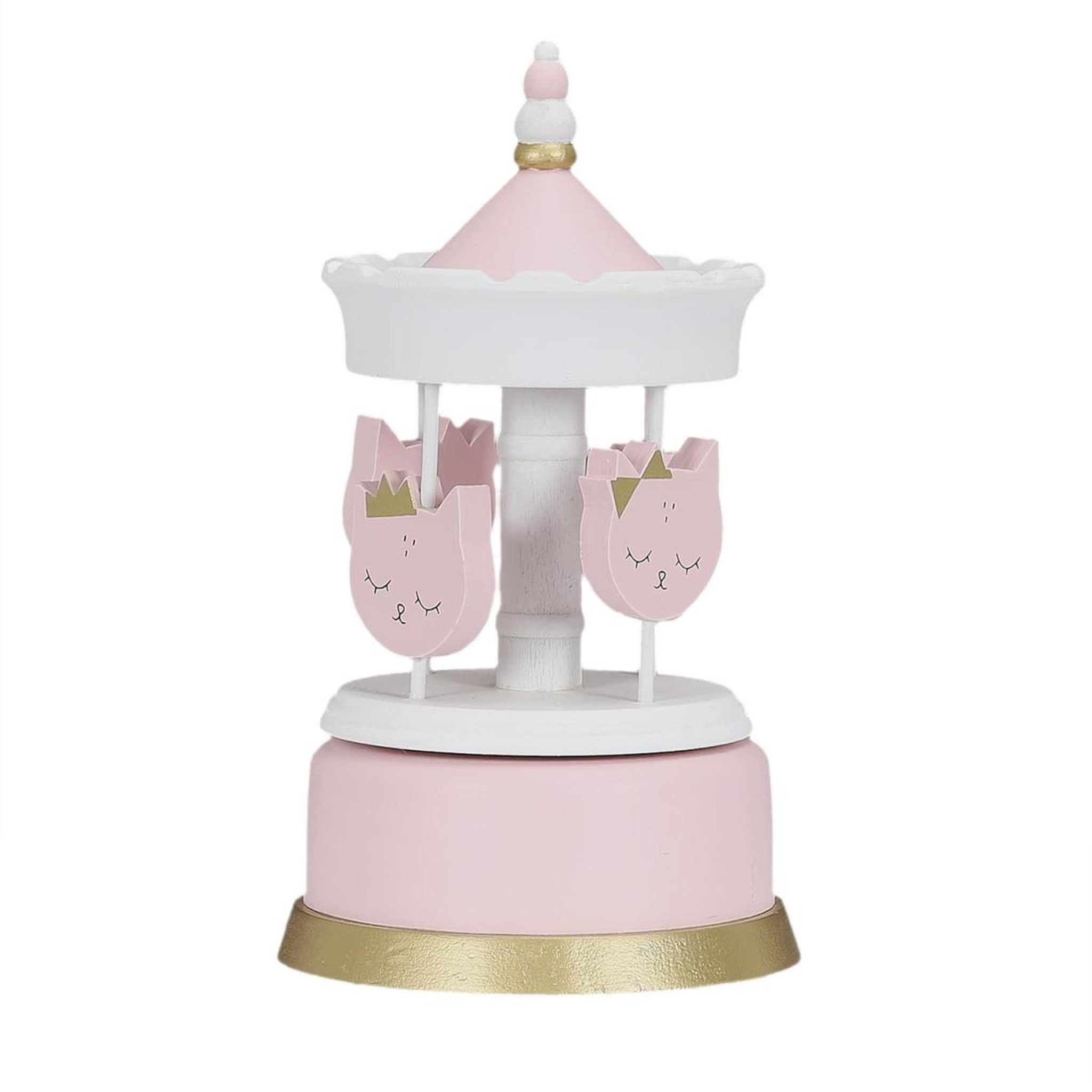 Voir la diapositive 2 : HOME DECO KIDS Carrousel musical  enfant fille  20cm rose