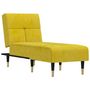 Voir la diapositive 2 : VIDAXL Chaise longue jaune velours