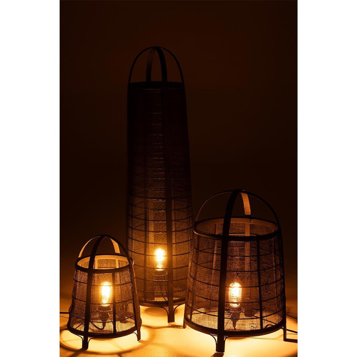 Paris Prix Lampe à Poser en Bambou  Rya  35cm Noir