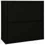 Voir la diapositive 4 : VIDAXL Armoire a portes coulissantes Noir 90x40x90 cm Acier