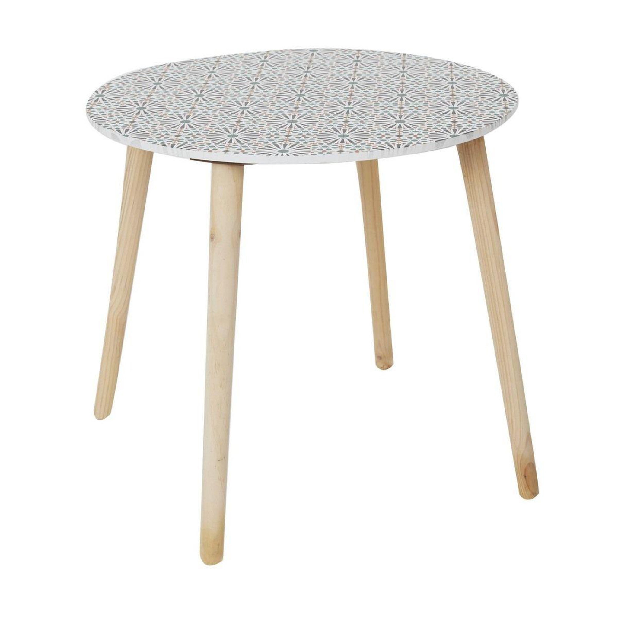 Voir la diapositive 5 : The Home Deco Factory Lot de 2 tables gigognes d'appoint  patio  48cm rouge & noir