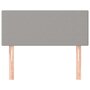 Voir la diapositive 3 : VIDAXL Tete de lit Gris clair 80x5x78/88 cm Tissu