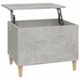 Voir la diapositive 2 : VIDAXL Table basse Gris beton 60x44,5x45 cm Bois d'ingenierie