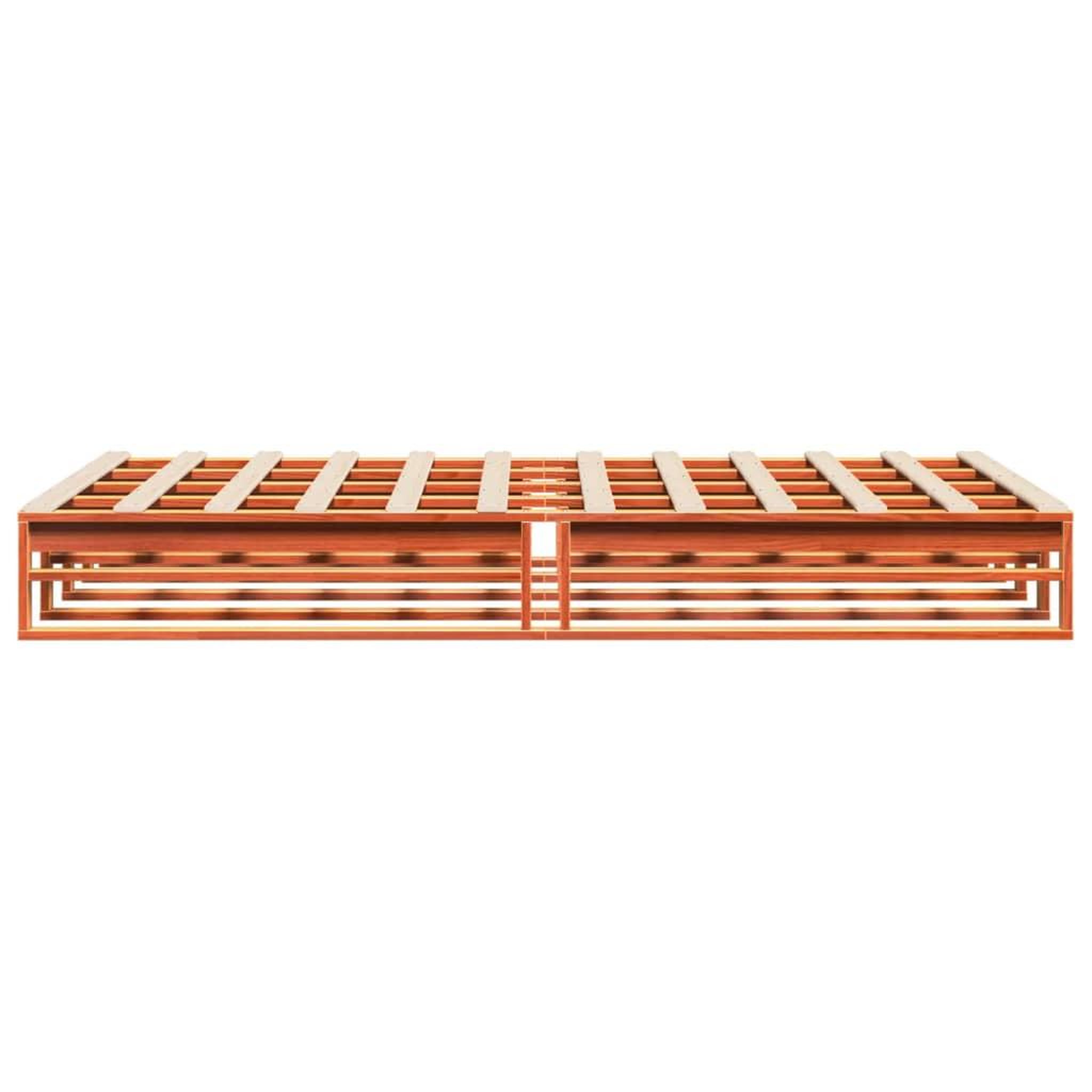 Voir la diapositive 5 : VIDAXL Cadre de lit sans matelas cire marron 140x200cm bois pin massif