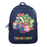 Bagtrotter Bagtrotter - Super Mario - Sac à Dos Scolaire - Marine -  2 Compartiments Zippés - 1 Poche Zippée - 32x16x46cm - Bretelles Matelassées - Dos Matelassé - Matière Polyester - Sac à Dos Scolaire Primaire