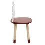 Voir la diapositive 3 : Paris Prix Chaise Enfant  Monsieur Costaud  53cm Rouge