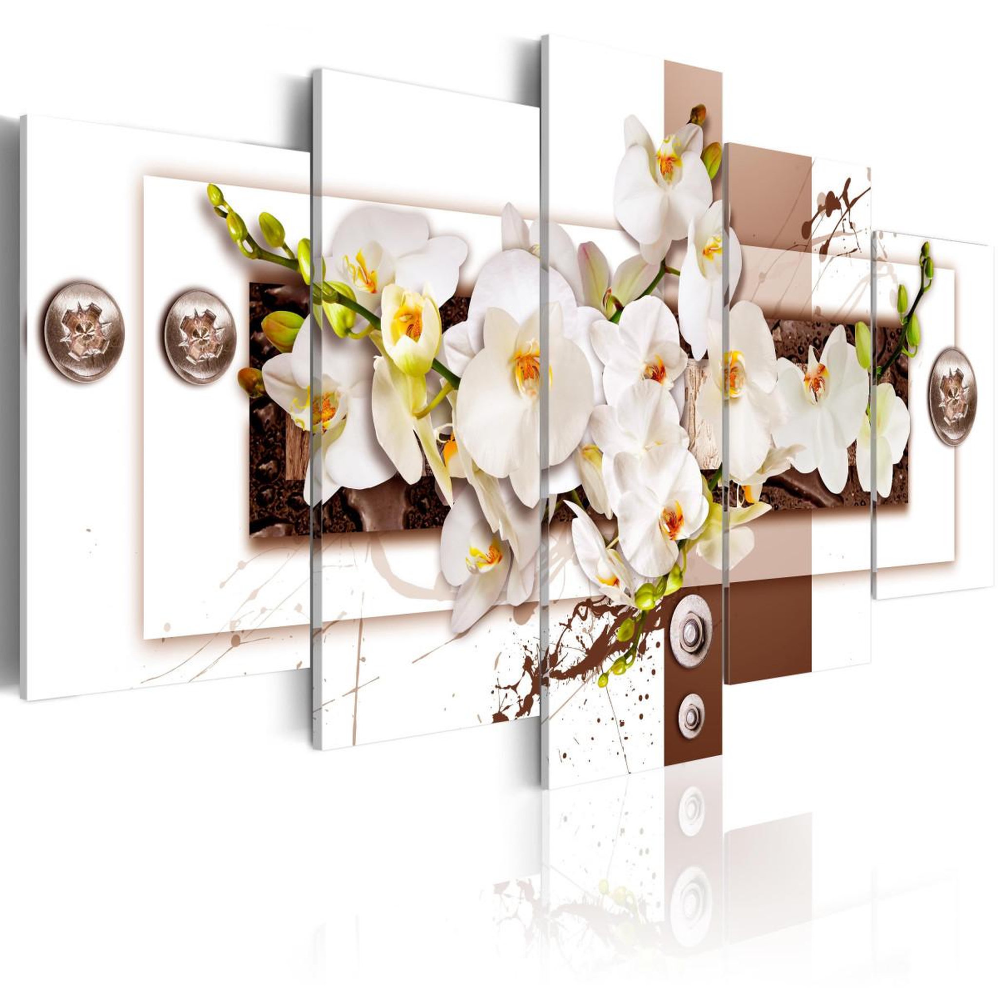 Paris Prix Tableau imprimé  flowery installation. Coloris disponibles : Multicolore