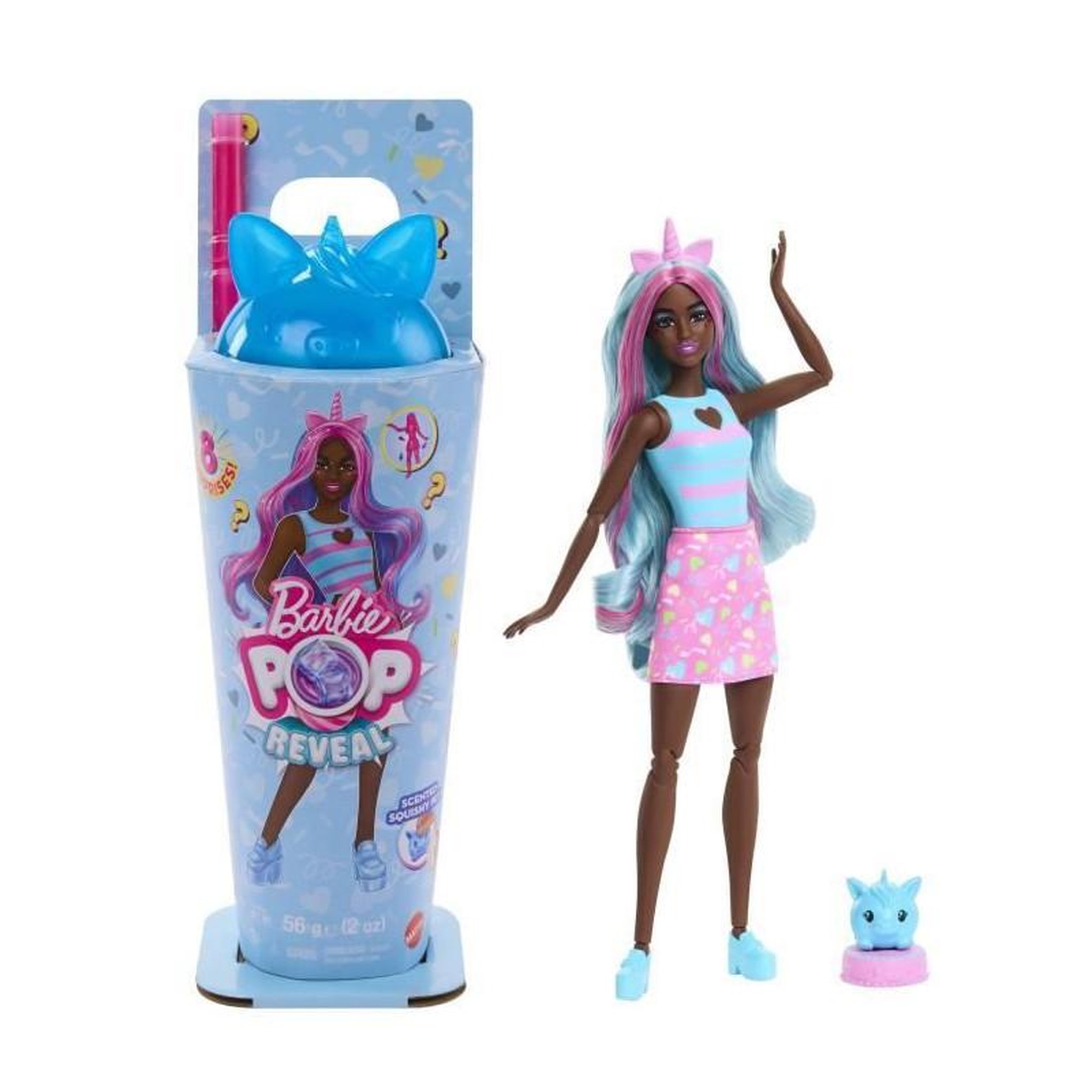 BARBIE POP REVEAL LICORNE BLEUE