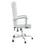 Voir la diapositive 4 : VIDAXL Fauteuil inclinable de bureau Blanc Similicuir