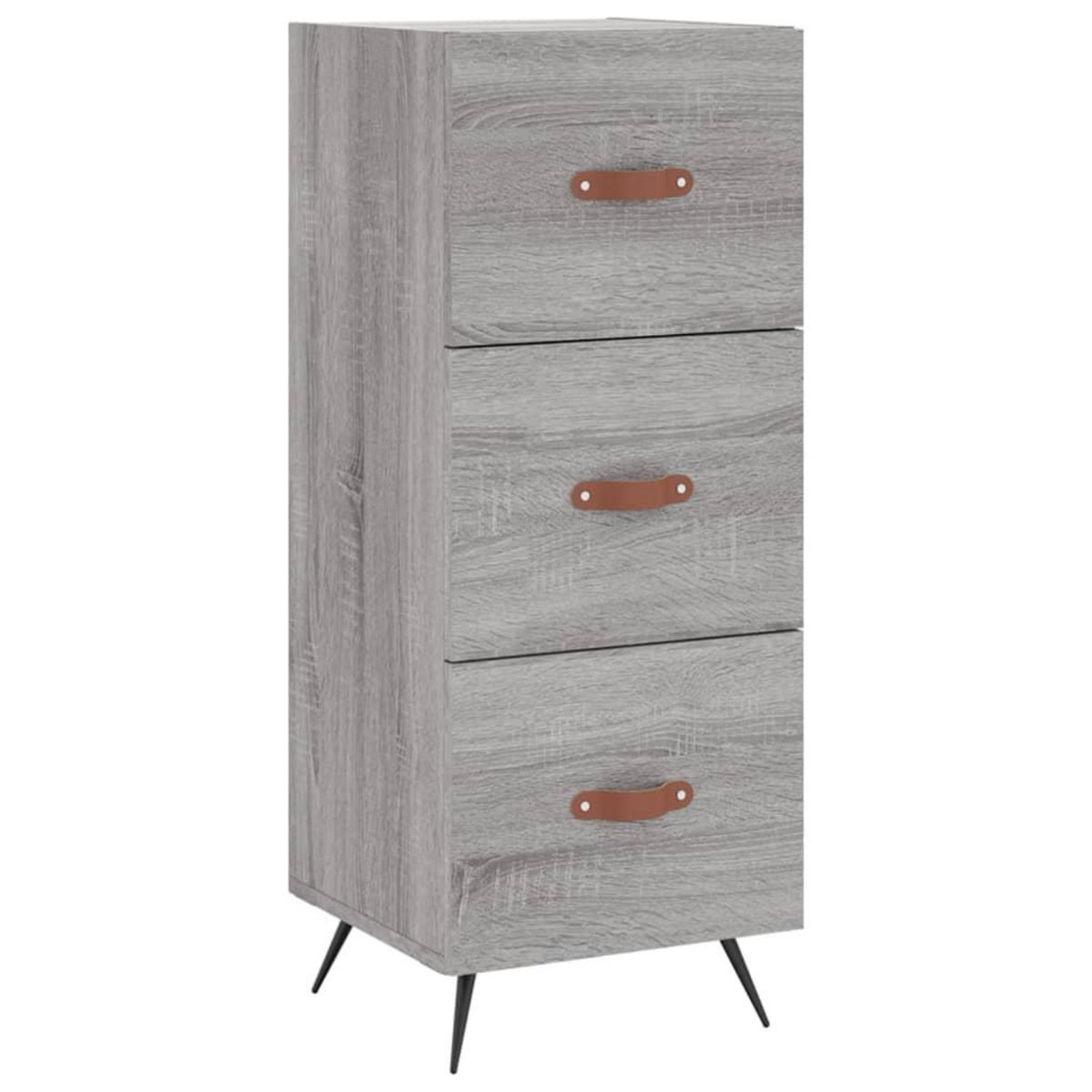 VIDAXL Buffet haut Sonoma gris 34,5x34x180 cm Bois d'ingenierie