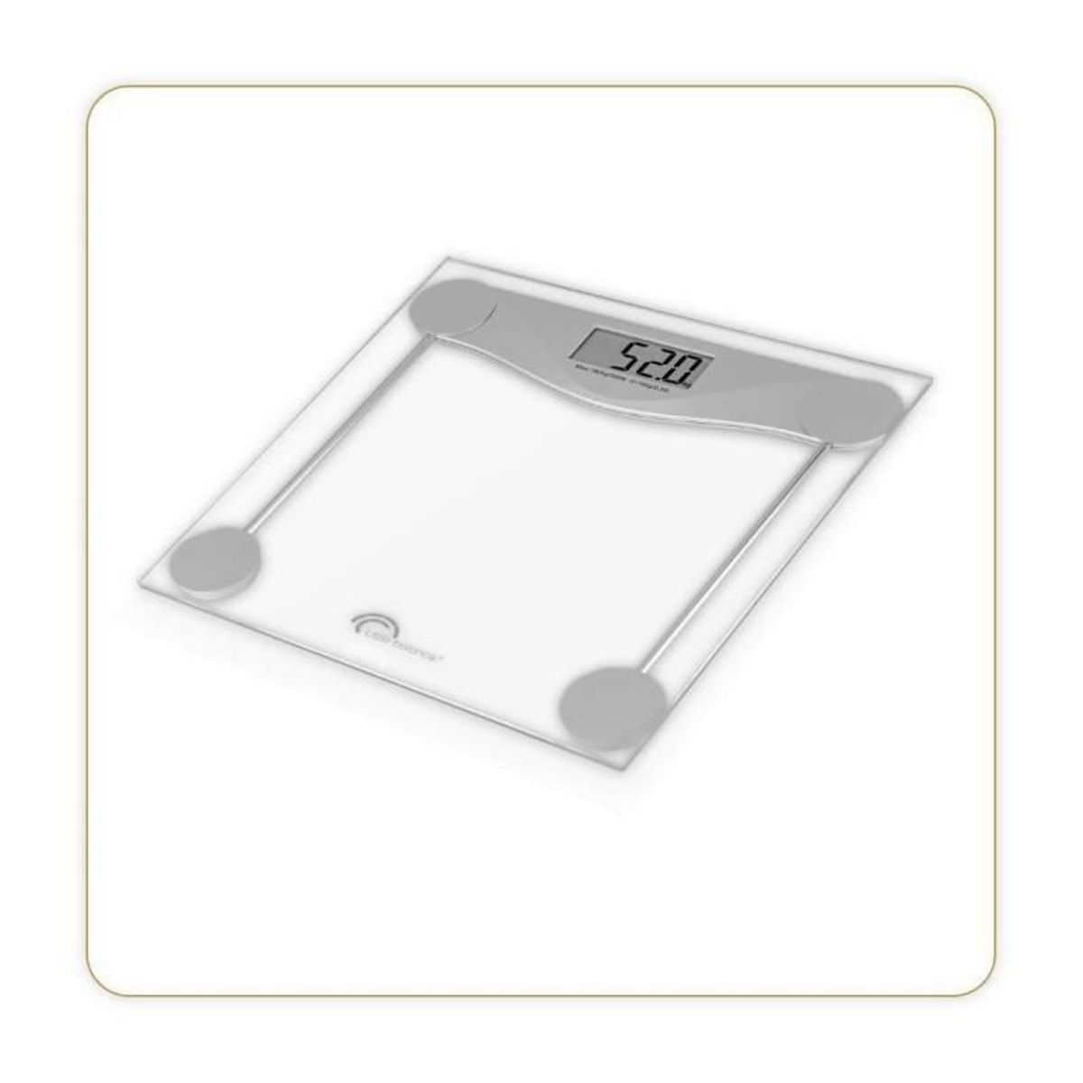 LITTLE BALANCE LITTLE BALANCE 8193 SB2 Electronique, Pese-personne electronique, Plateau verre trempe transparent, 160 kg / 100 g, Transparent