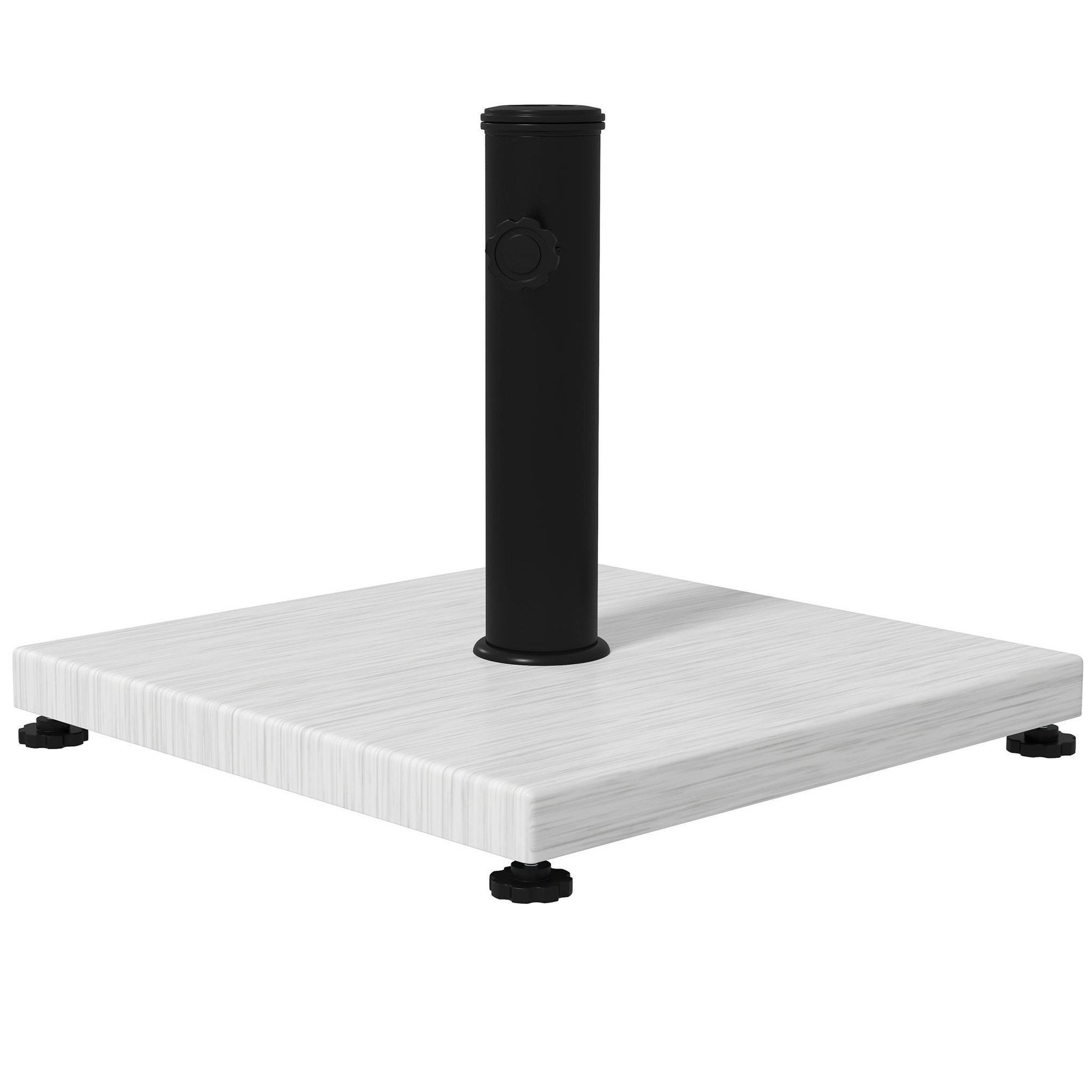 Voir la diapositive 1 : OUTSUNNY Pied de parasol - base de lestage poids net 12 Kg métal