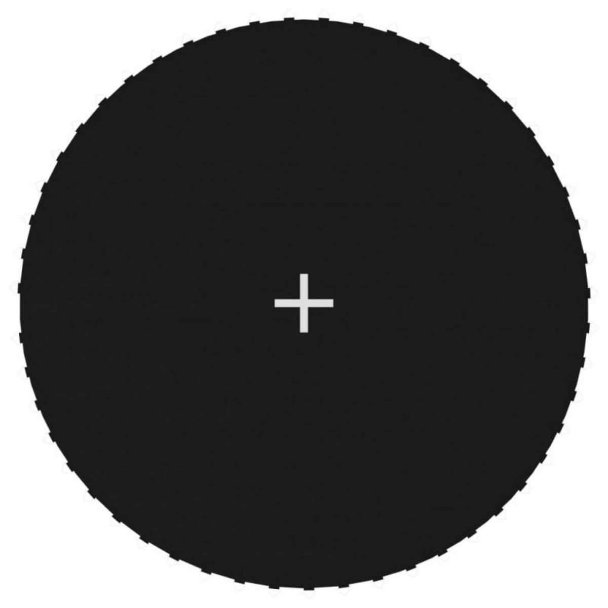 VIDAXL Tapis de saut Tissu Noir pour trampoline rond de 3,05 m
