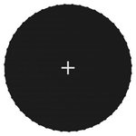 VIDAXL Tapis de saut Tissu Noir pour trampoline rond de 3,05 m