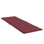 Voir la diapositive 4 : VIDAXL Coussin de chaise longue rouge bordeaux melange 186x58x3 cm