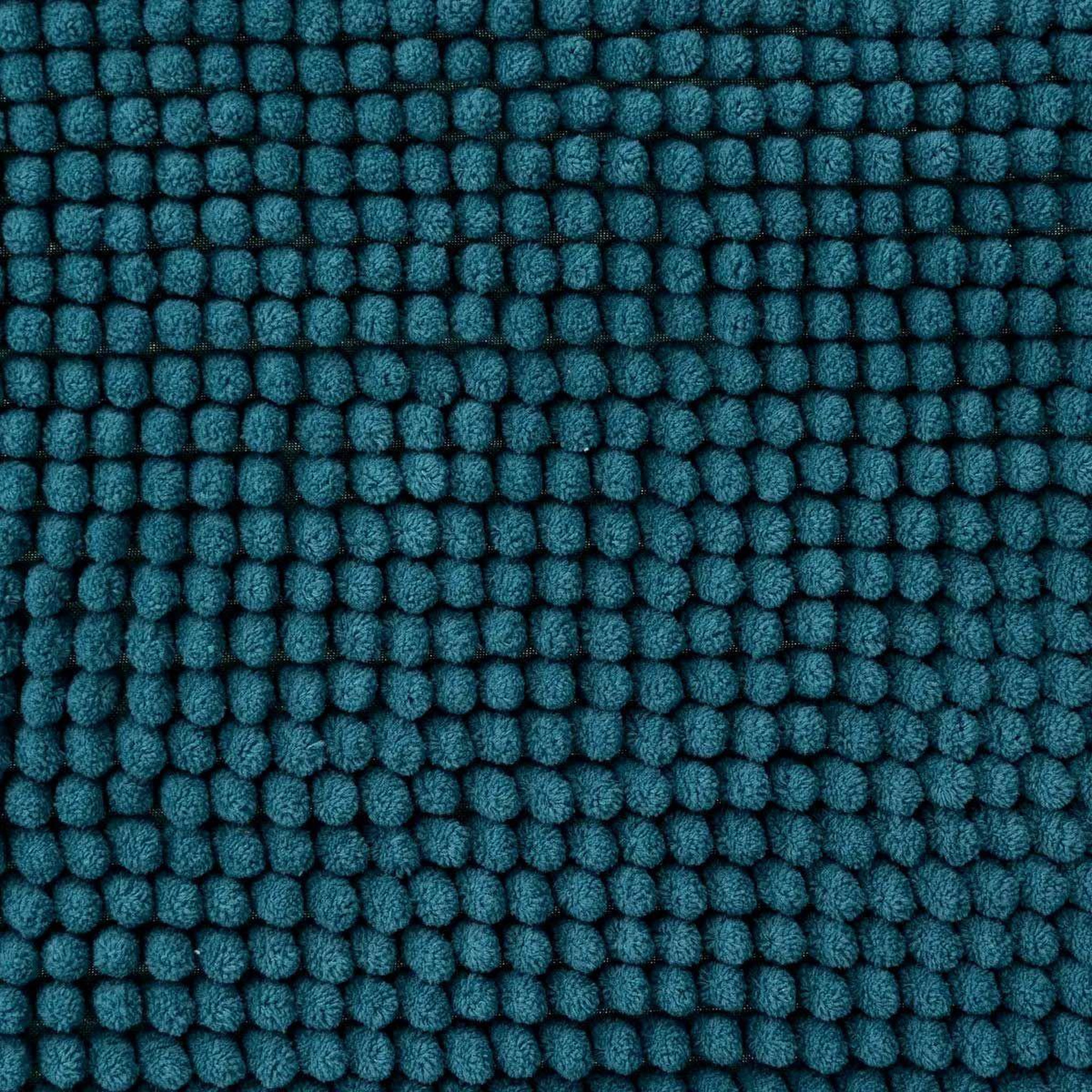 Voir la diapositive 3 : FIVE Tapis de salle de bain  chenille  50x80cm bleu pétrole
