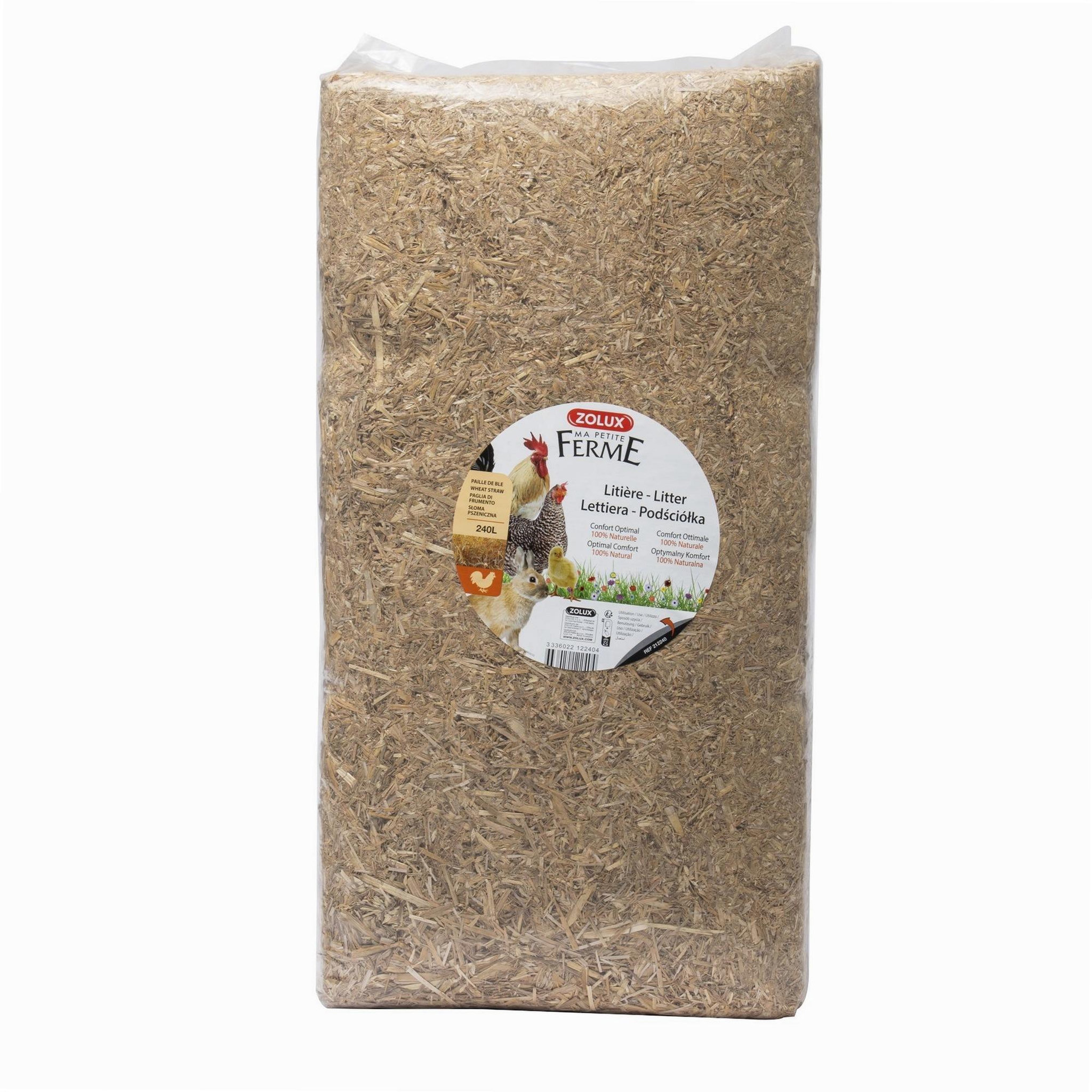 Voir la diapositive 1 : Zolux Paille naturelle 240L  8kg