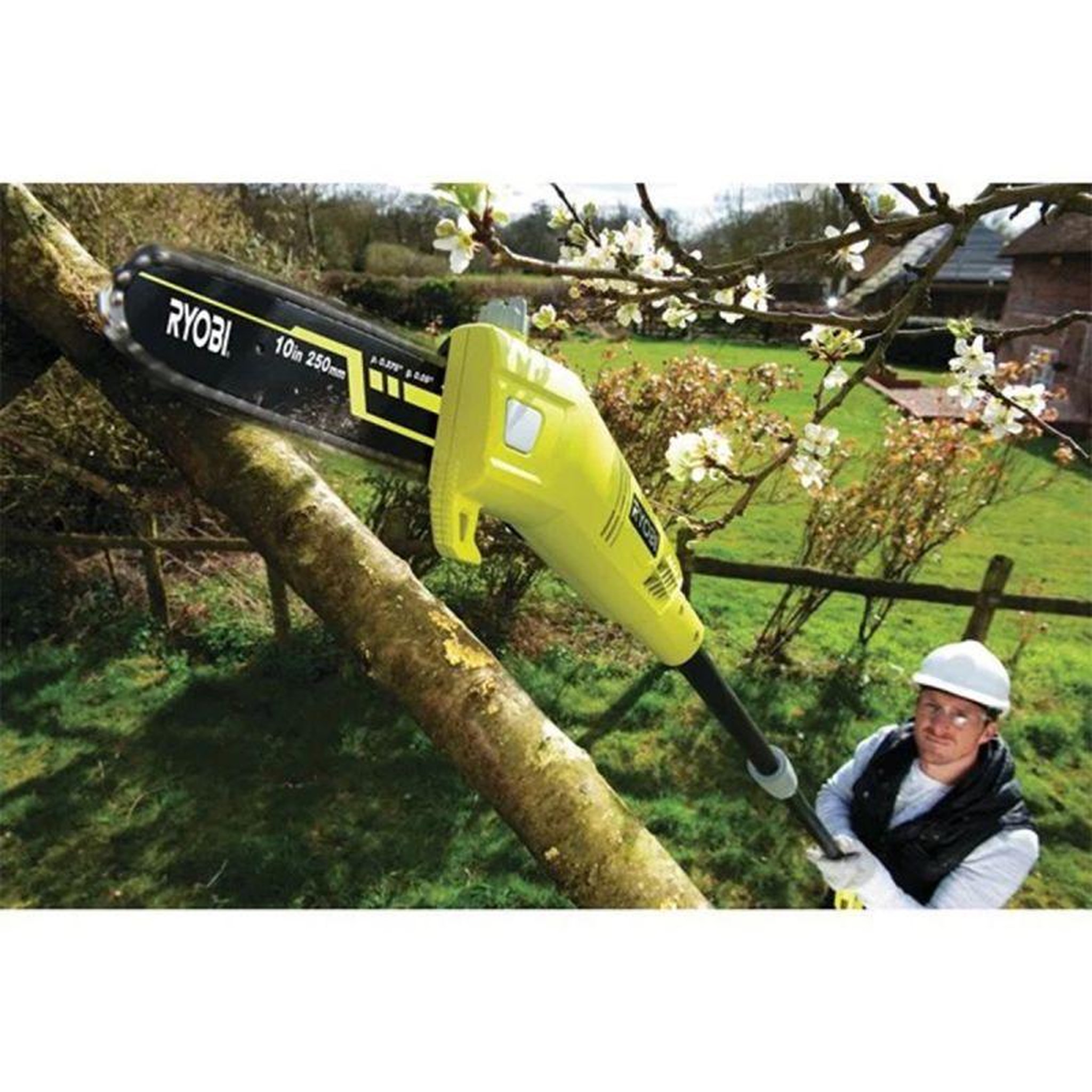 Voir la diapositive 2 : Ryobi Pack ryobi élagueur électrique sur perche rpp755e - chaîne 25cm pour élagueur électrique sur perche