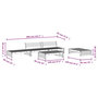 Voir la diapositive 6 : VIDAXL Salon de jardin 5 pcs bois de pin impregne