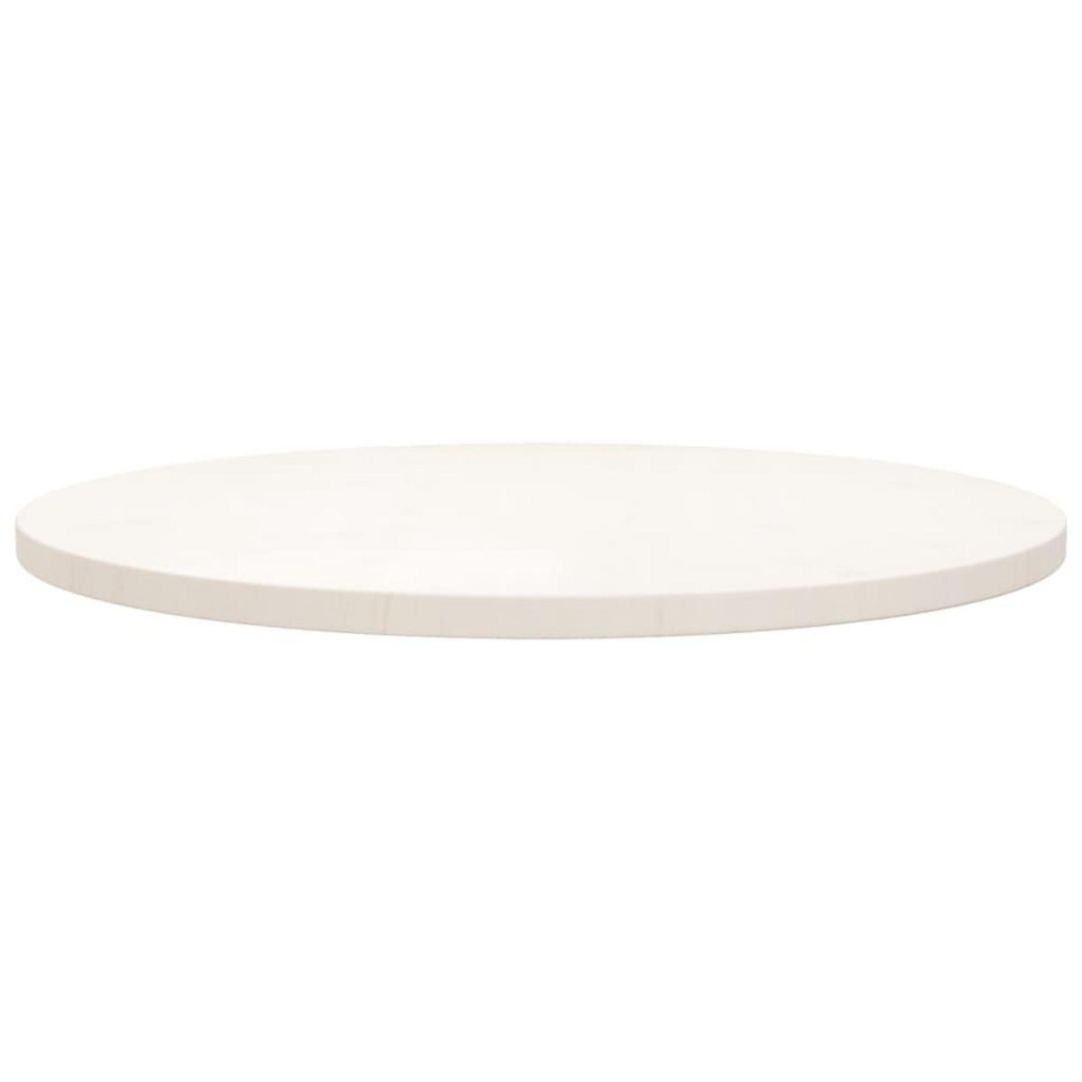 VIDAXL Dessus de table Blanc Ø70x2,5 cm Bois de pin massif