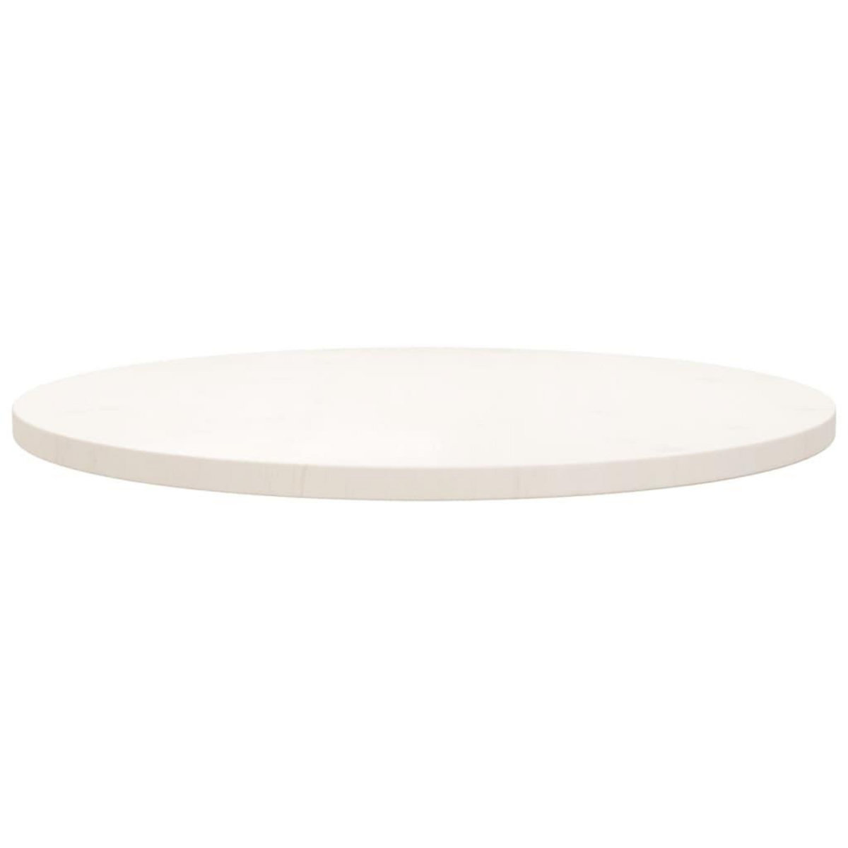 VIDAXL Dessus de table Blanc Ø70x2,5 cm Bois de pin massif