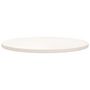 Voir la diapositive 2 : VIDAXL Dessus de table Blanc Ø70x2,5 cm Bois de pin massif