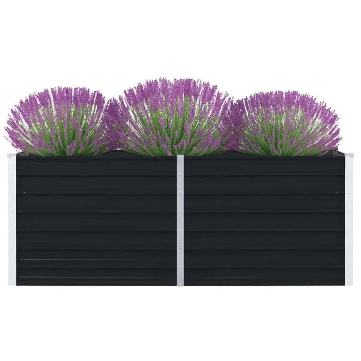 VIDAXL Jardiniere 160 x 80 x 45 cm Acier galvanise Anthracite