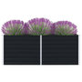 Voir la diapositive 1 : VIDAXL Jardiniere 160 x 80 x 45 cm Acier galvanise Anthracite