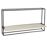 Paris Prix Étagère Murale  1 Plateau  65cm Noir & Blanc