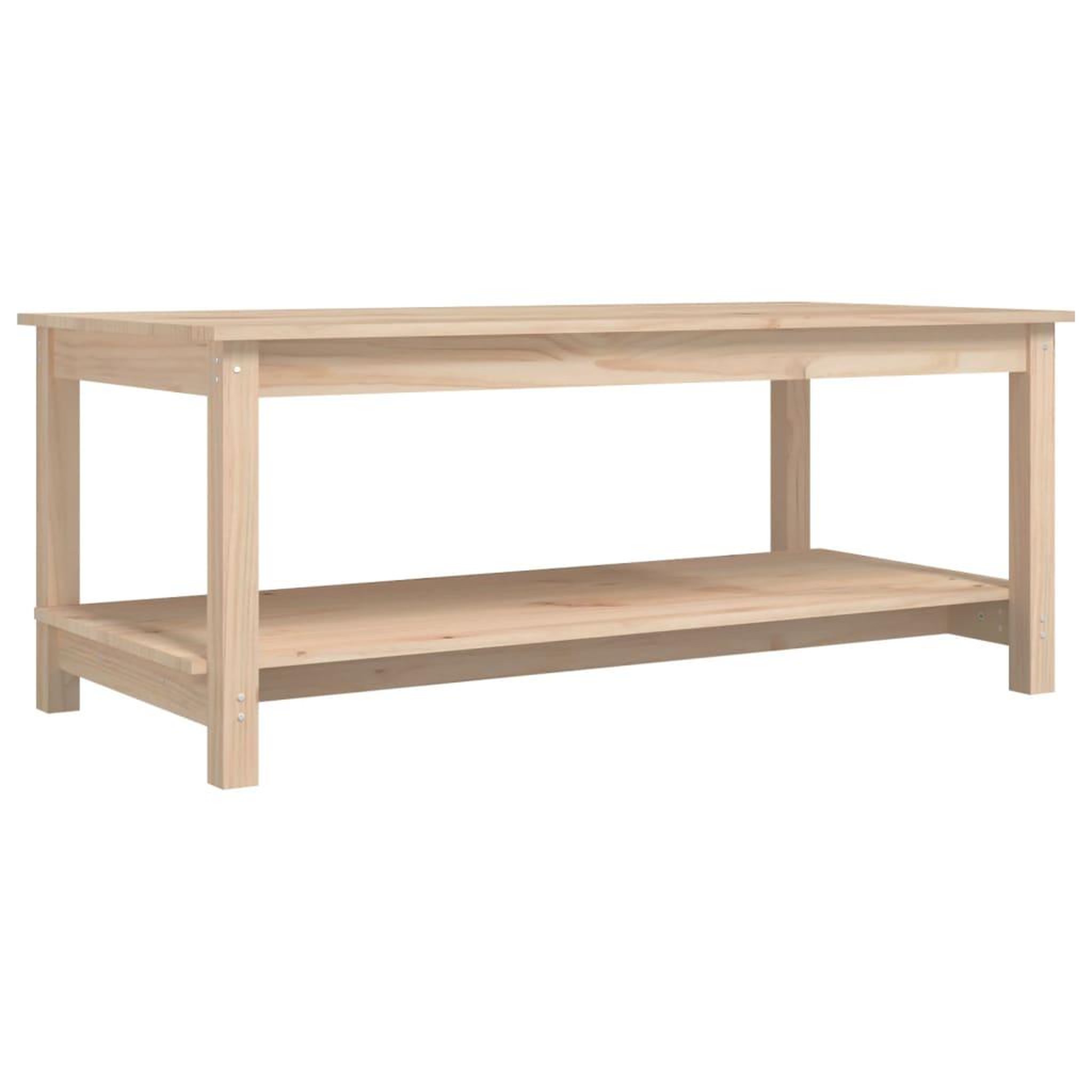 Voir la diapositive 2 : VIDAXL Table basse 110x55x45 cm Bois massif de pin