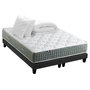 Voir la diapositive 1 : IDLITERIE Ensemble matelas Ressort 7 zones HYGGE + Sommier + couette + oreillers Fabriqué en France
