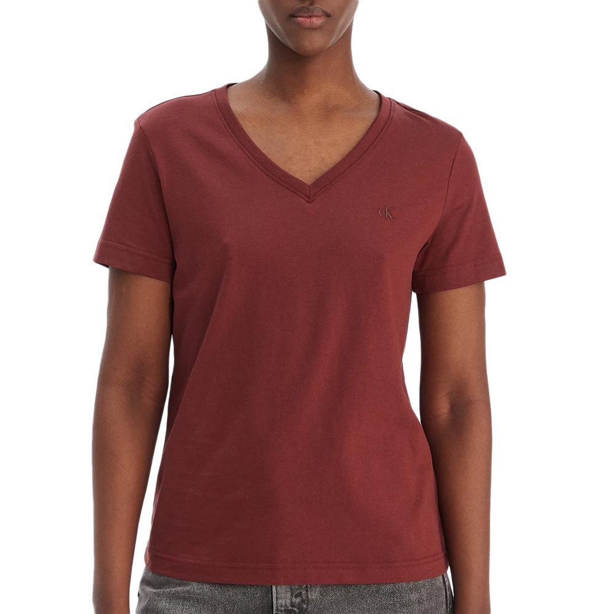 Voir la diapositive 1 : CALVIN KLEIN JEANS T-Shirt Marron Femme Calvin Klein Jeans Archive LV047B205G
