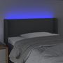 Voir la diapositive 4 : VIDAXL Tete de lit a LED Gris fonce 83x16x78/88 cm Tissu