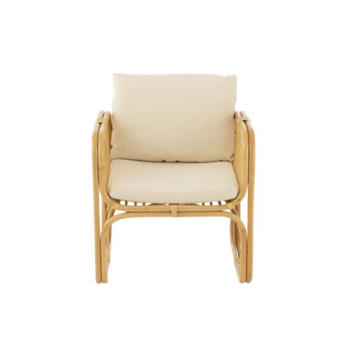 Paris Prix Fauteuil en Rotin & Coussin  Joey  67cm Naturel