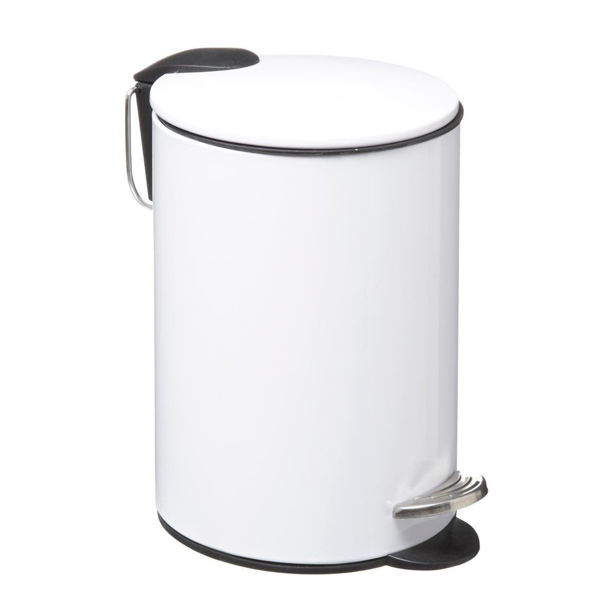 FIVE Poubelle à pédale  softclose  3l blanc