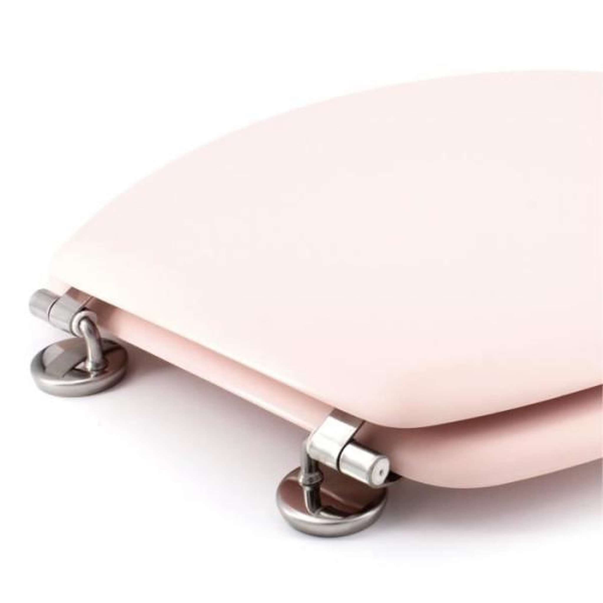 Voir la diapositive 2 : GELCO GELCO DESIGN Abattant WC Dolce - Charnieres inox - Bois moule - Rose crystal