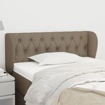 VIDAXL Tete de lit avec oreilles Taupe 103x23x78/88 cm Tissu