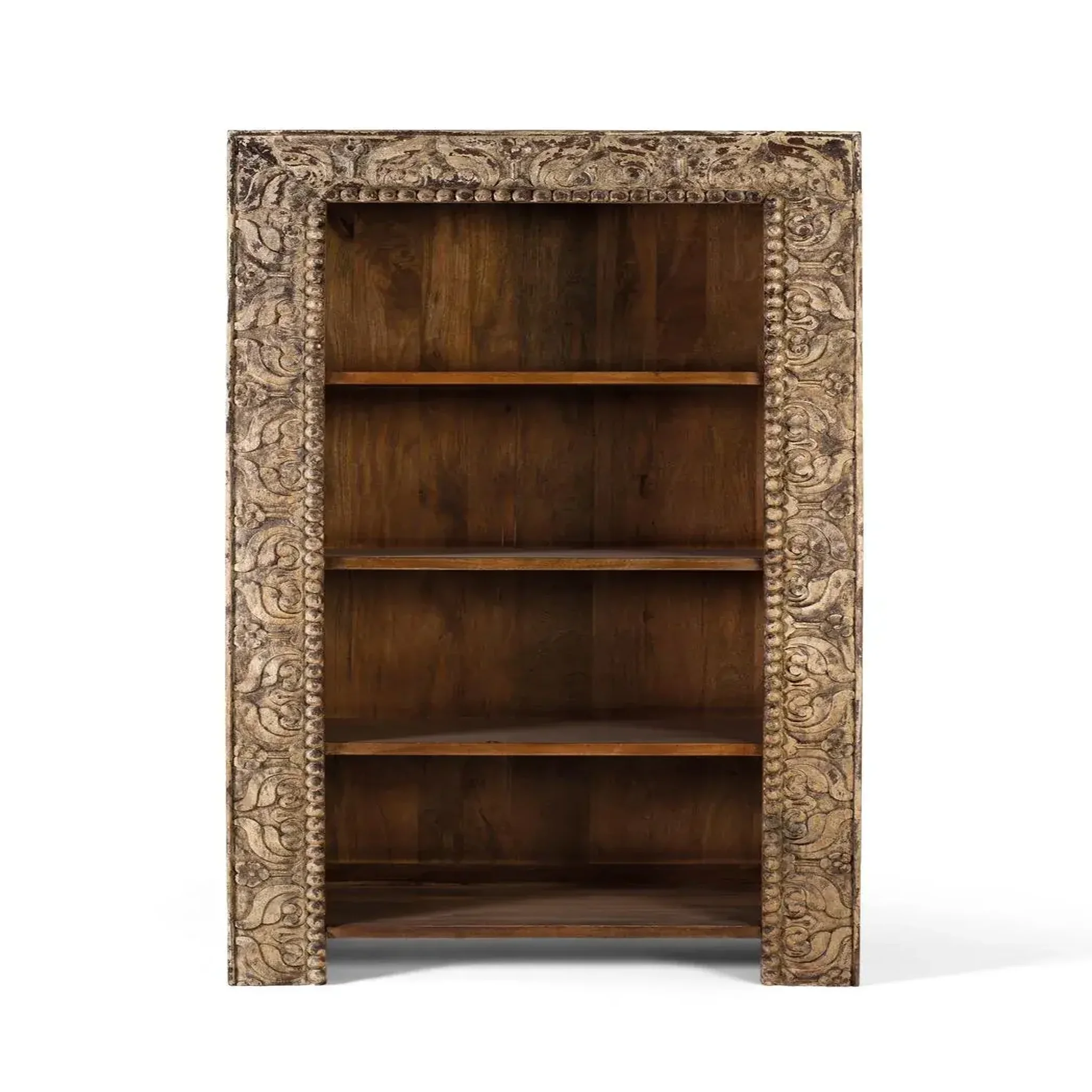 GINER Y COLOMER SL Bibliothèque en bois de manguier 99 cm style rustique élégant