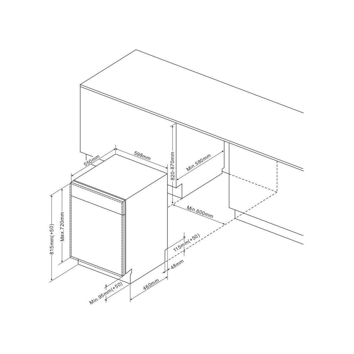 BRANDT Lave vaisselle encastrable BDJ3424LB