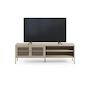 Voir la diapositive 5 : Rendez vous déco Meuble TV en métal beige 2 portes, 160 cm-Latem