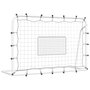 Voir la diapositive 2 : VIDAXL Filet de rebond de football blanc noir 184x61x123 cm acier PE