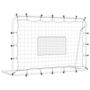 Voir la diapositive 2 : VIDAXL Filet de rebond de football blanc noir 184x61x123 cm acier PE