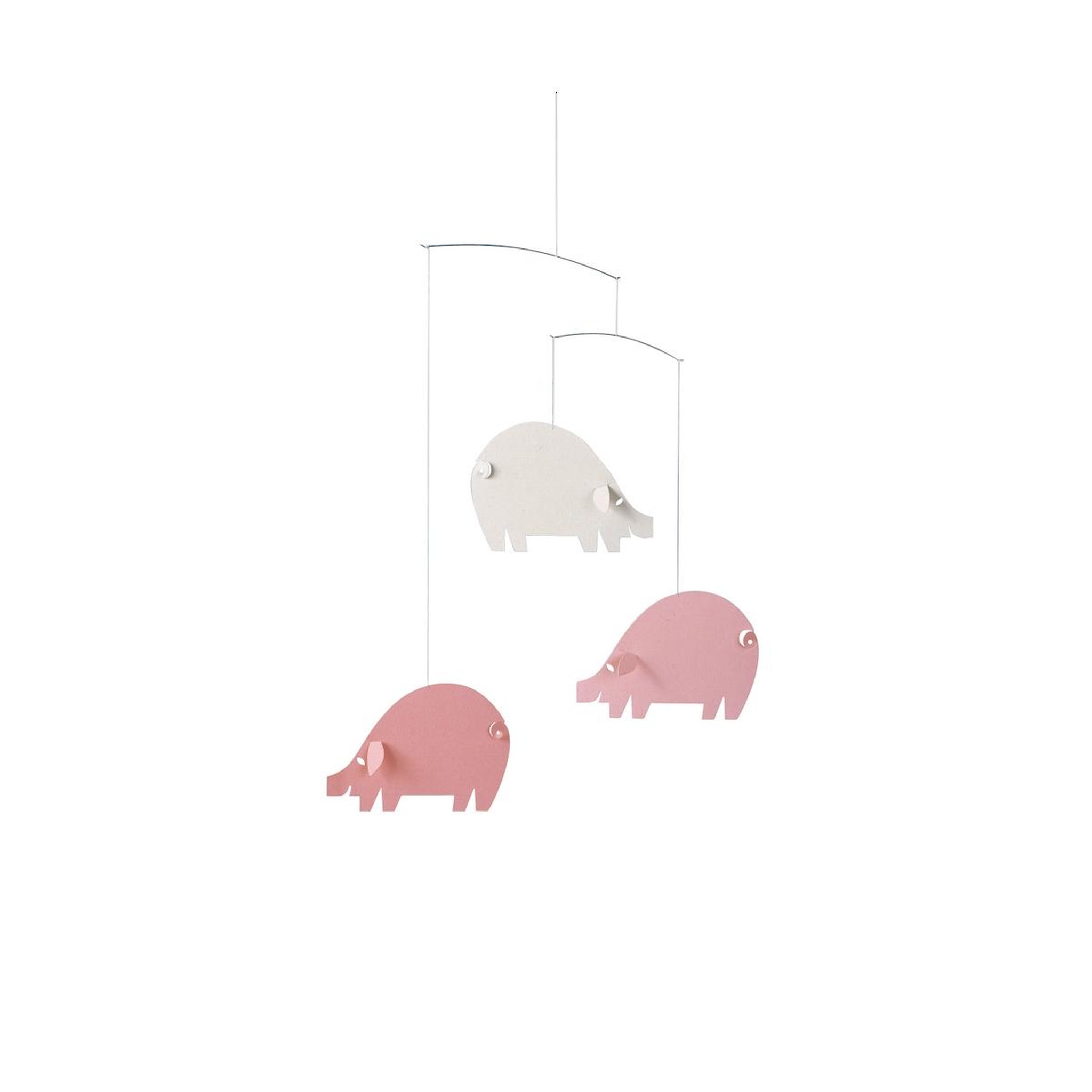 Flensted 3 cochons contents roses