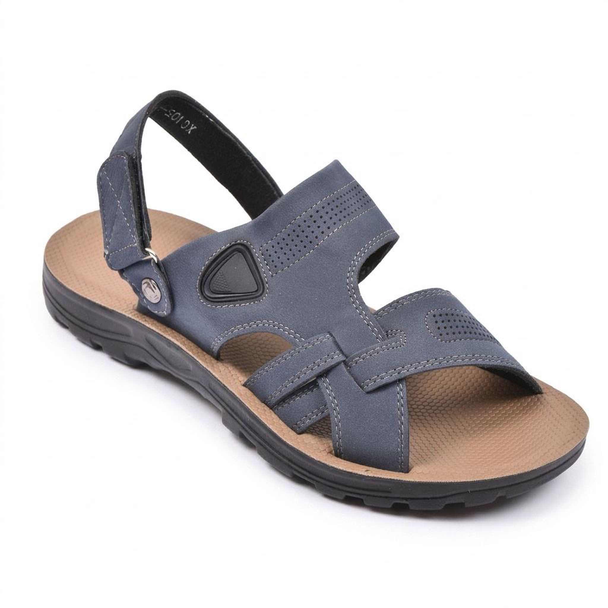 Voir la diapositive 1 : OZABI OZABI Sandales Homme Confort Semelle Souple Antiderapante Scratch 39-45
