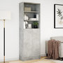 Voir la diapositive 4 : VIDAXL Buffet haut avec LED gris beton 69x32,5x200cm bois d'ingenierie