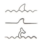 Kikkerland Marque page Kikkerland Mer Gris